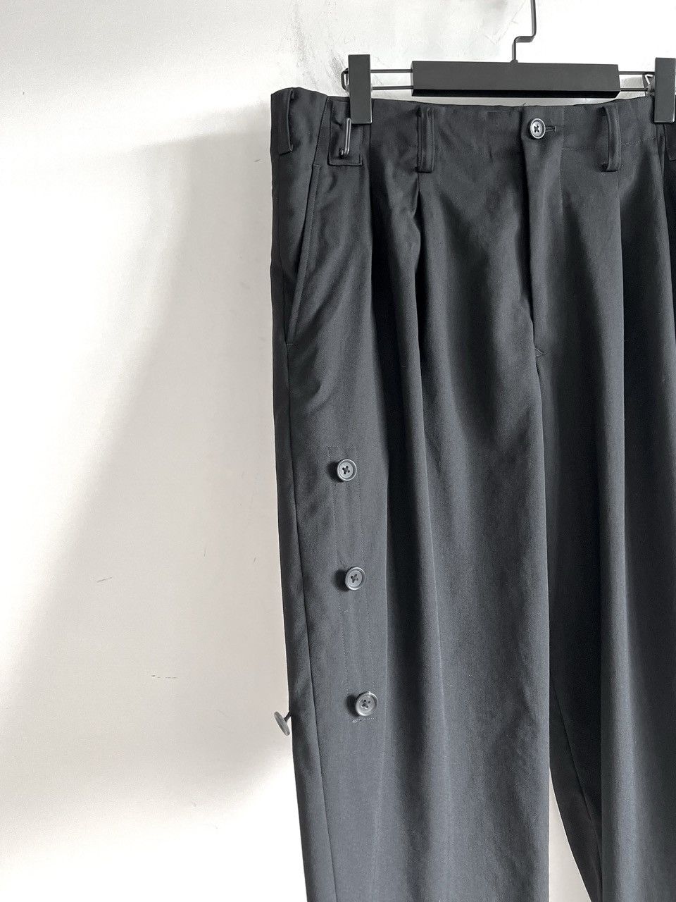 Yohji Yamamoto Yohji Yamamoto Pour Homme W/Gabardine Side Button 2Tuck Pant Size US 32 / EU 48 - 5 Thumbnail