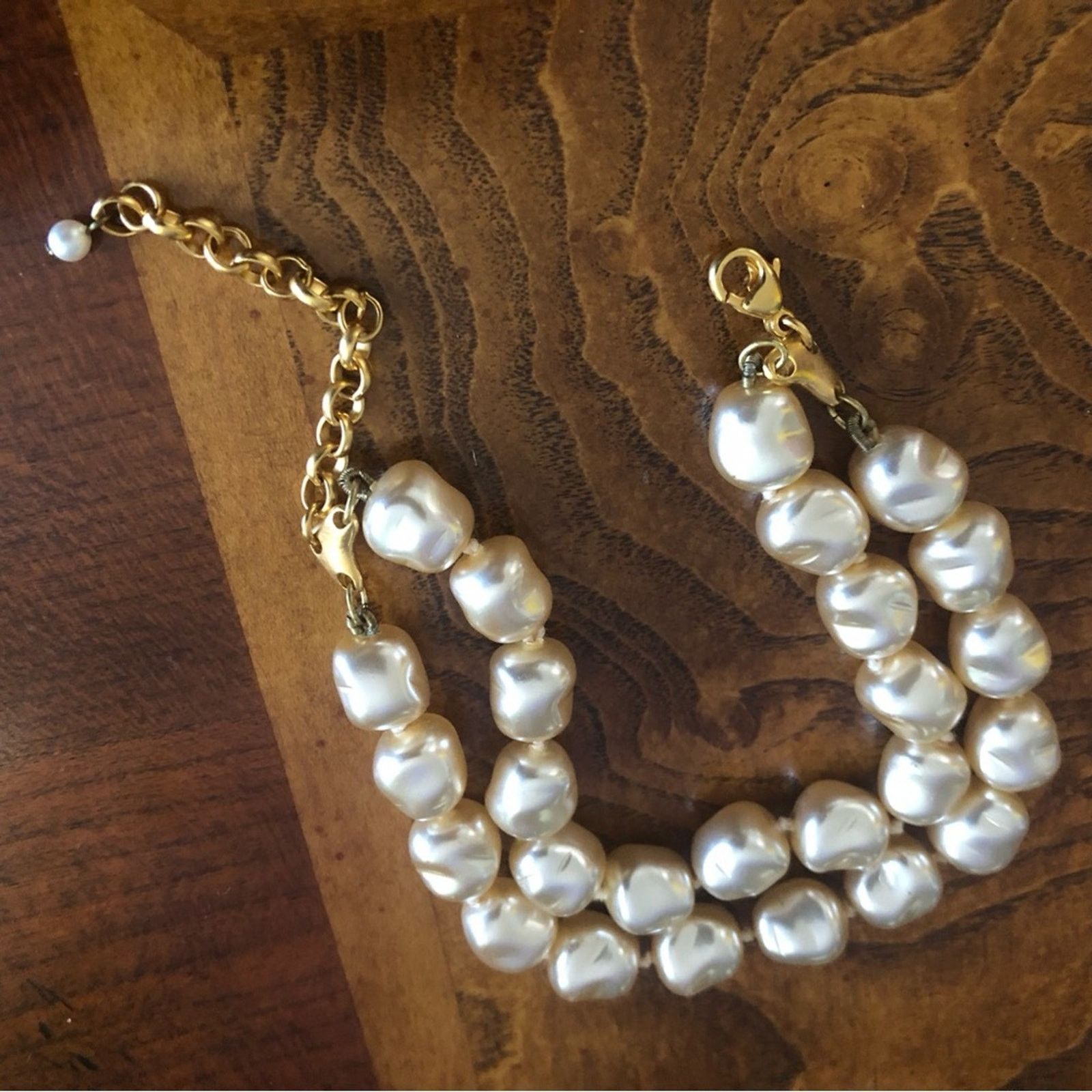 Madewell Madewell double strand cream faux pearl bracelet Size ONE SIZE - 2 Thumbnail