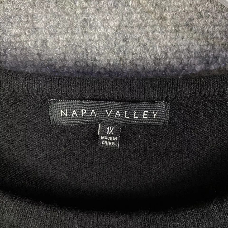 Other Napa Valley Sweater Women's 1X Plus Pullover Knit Acrylic Size ONE SIZE - 3 Thumbnail