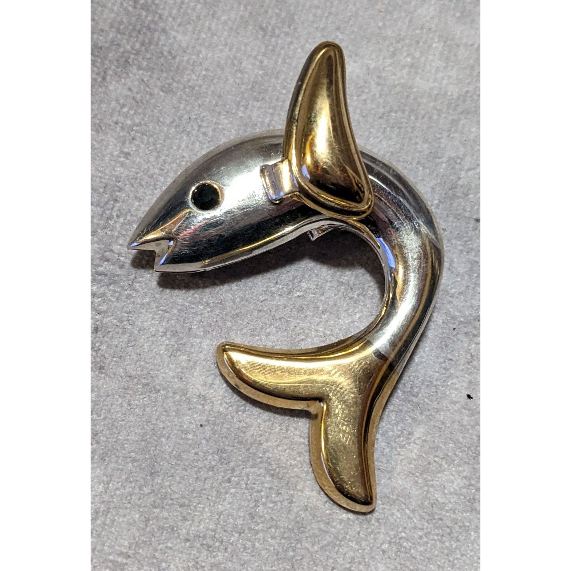 Other Vintage Silver And Gold Tone Fish Brooch/Pendant Size ONE SIZE - 5 Thumbnail
