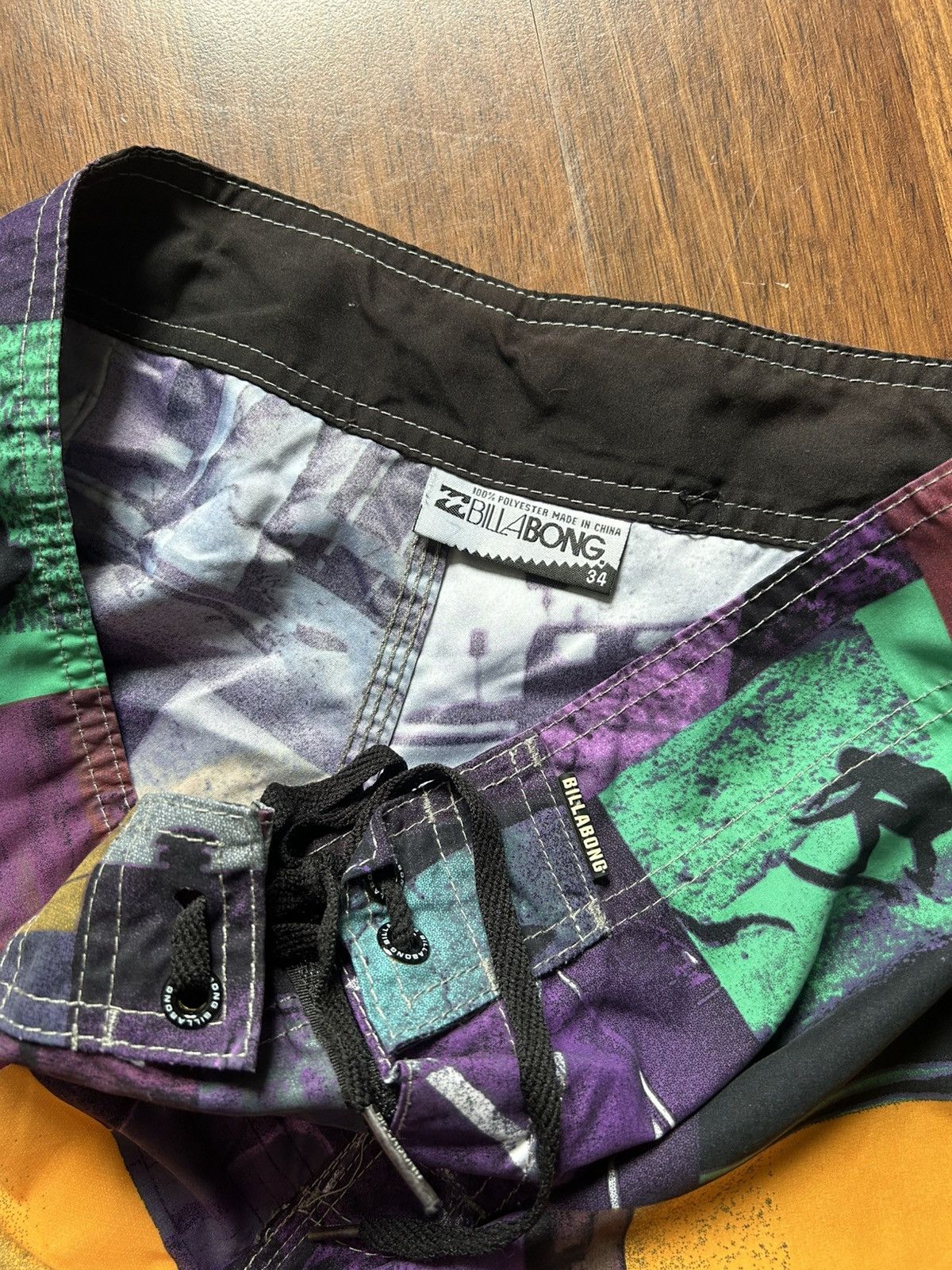 Billabong Vintage Billabong 90’s Crazy Graphic Printed Surf Size 34 Size US 34 / EU 50 - 4 Thumbnail