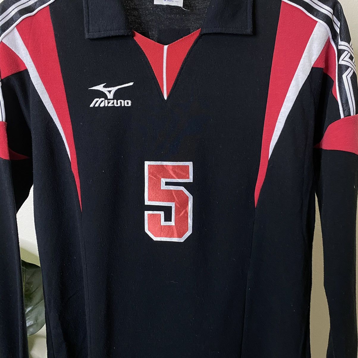 Mizuno × Vintage Vintage 1990s Mizuno Collar Sharp LS Polo Tee Size US S / EU 44-46 / 1 - 2 Thumbnail