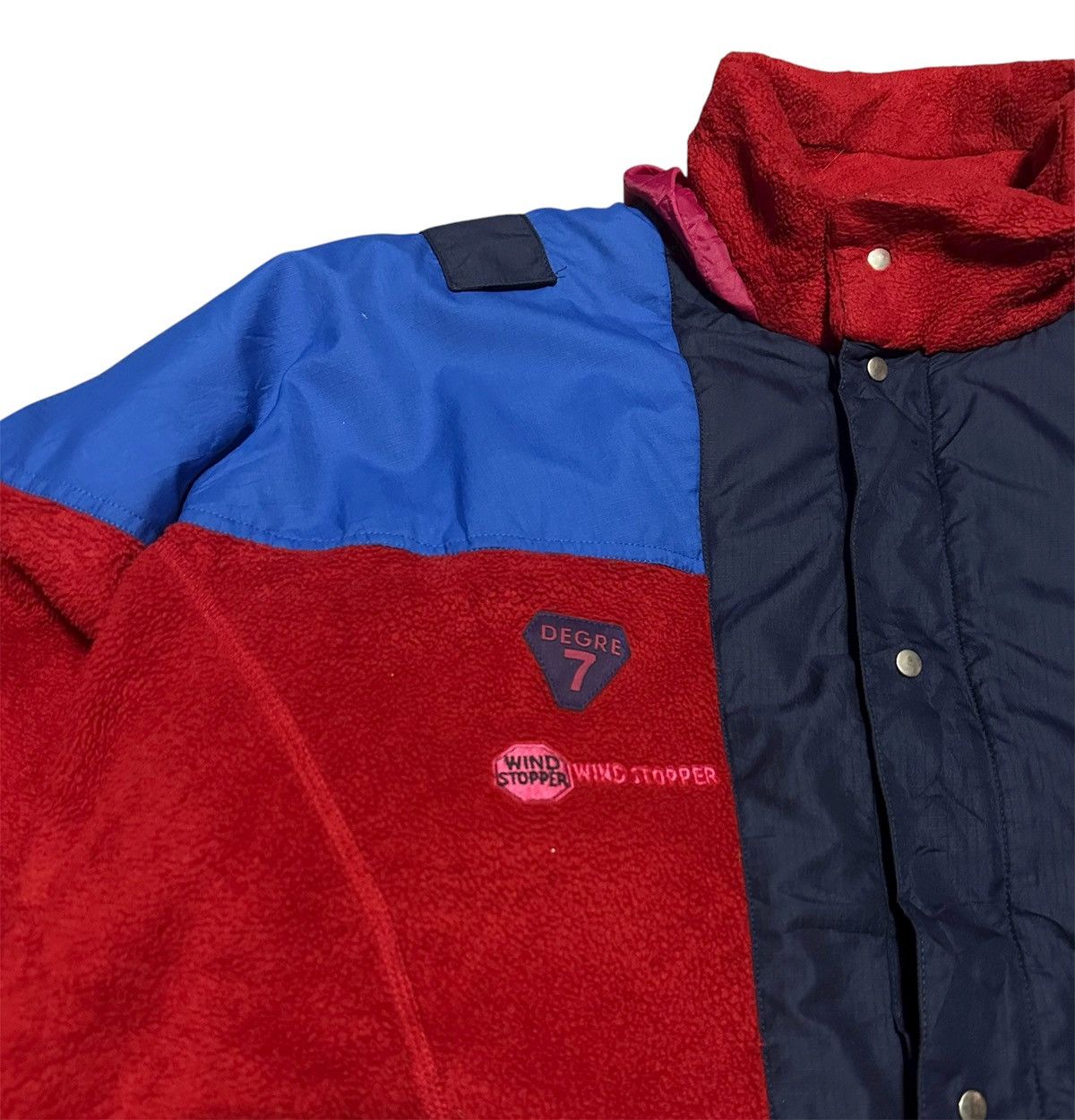 Japanese Brand Vintage Degre 7 Polartex Wind Stopper Fleece Jacket Size US XL / EU 56 / 4 - 7 Thumbnail