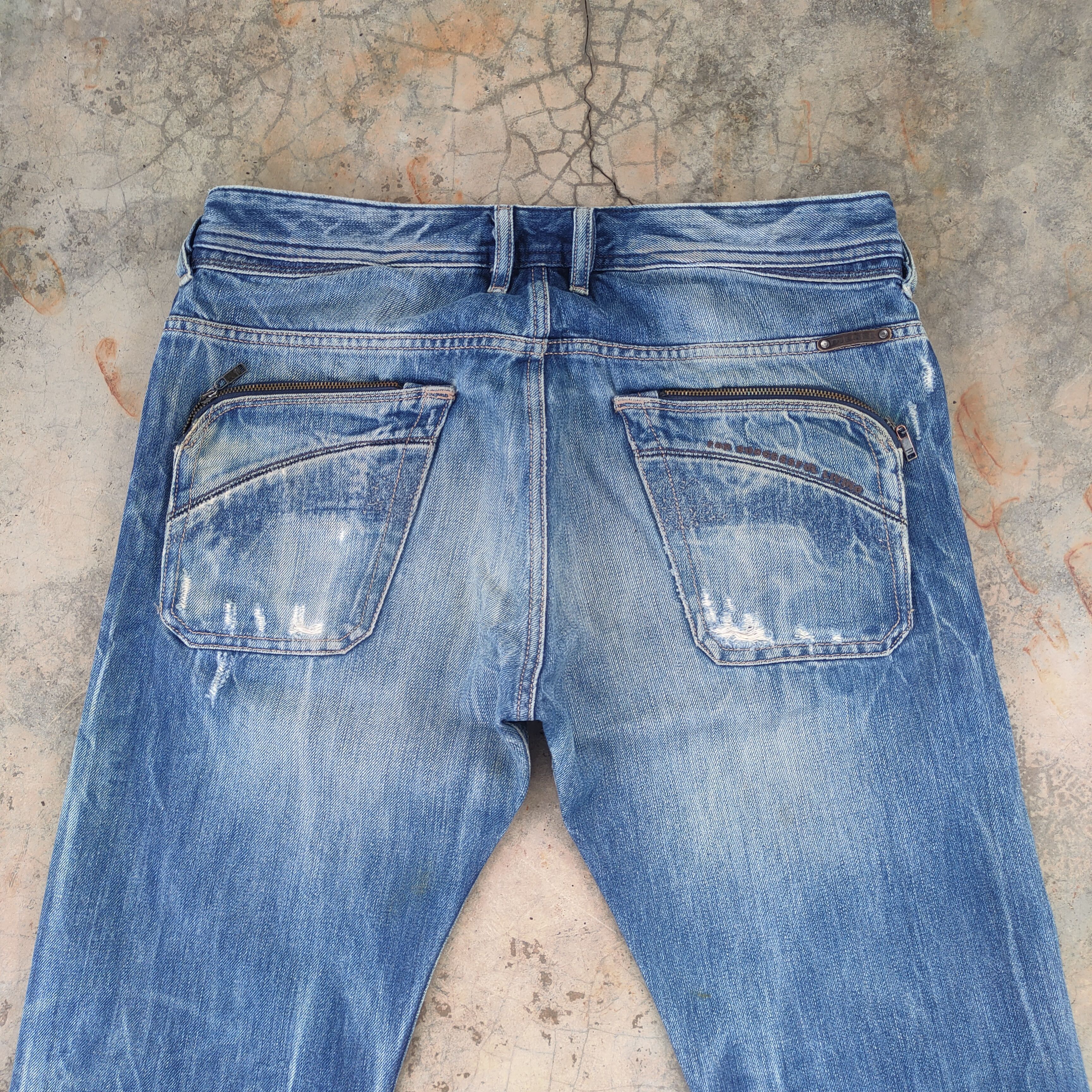 Diesel × Jean W32 VINTAGE DIESEL FADED WASH DISTRESSED JEAN DENIM PANTS Size US 32 / EU 48 - 10 Thumbnail