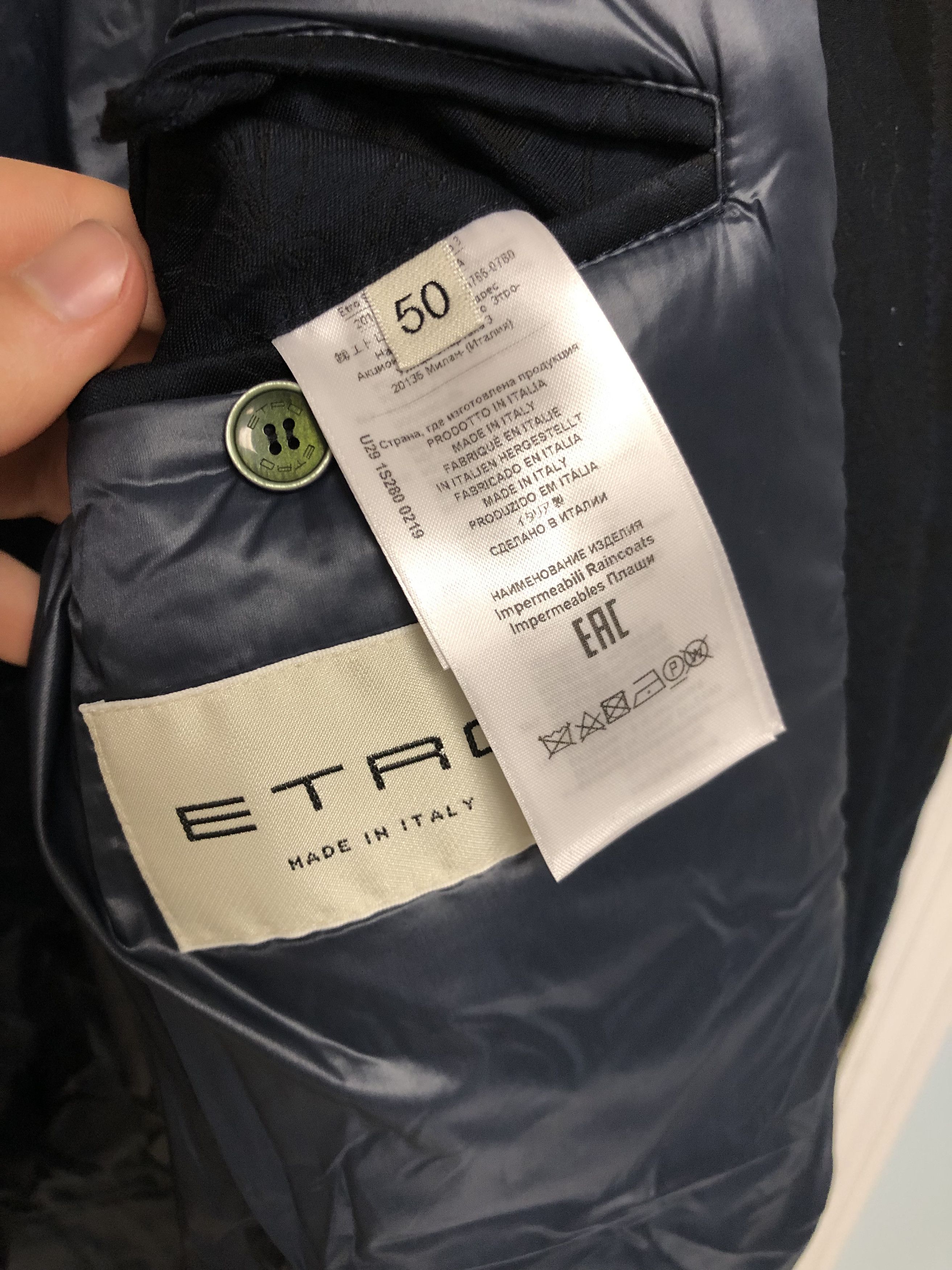 Etro Etro Thick Raincoat/Parka Size 50 Made in Italy Size US M / EU 48-50 / 2 - 21 Thumbnail