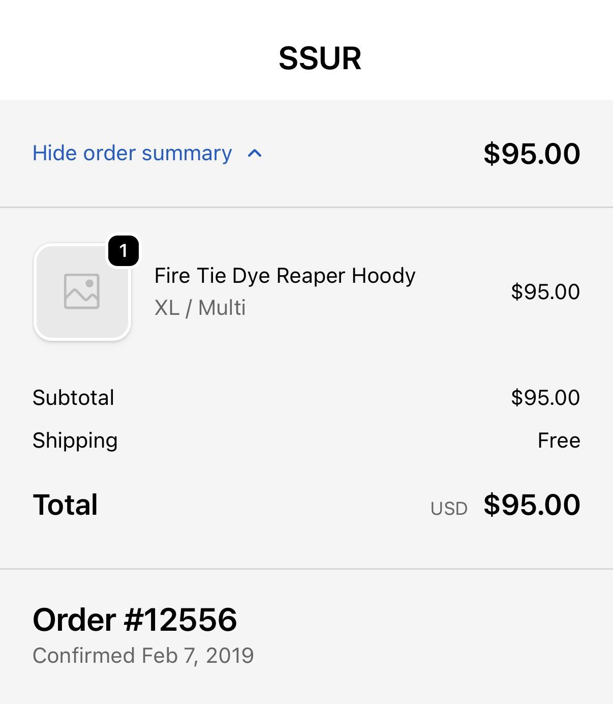 SSUR SSUR Fire Tie Dye Reaper Size US XL / EU 56 / 4 - 8 Thumbnail