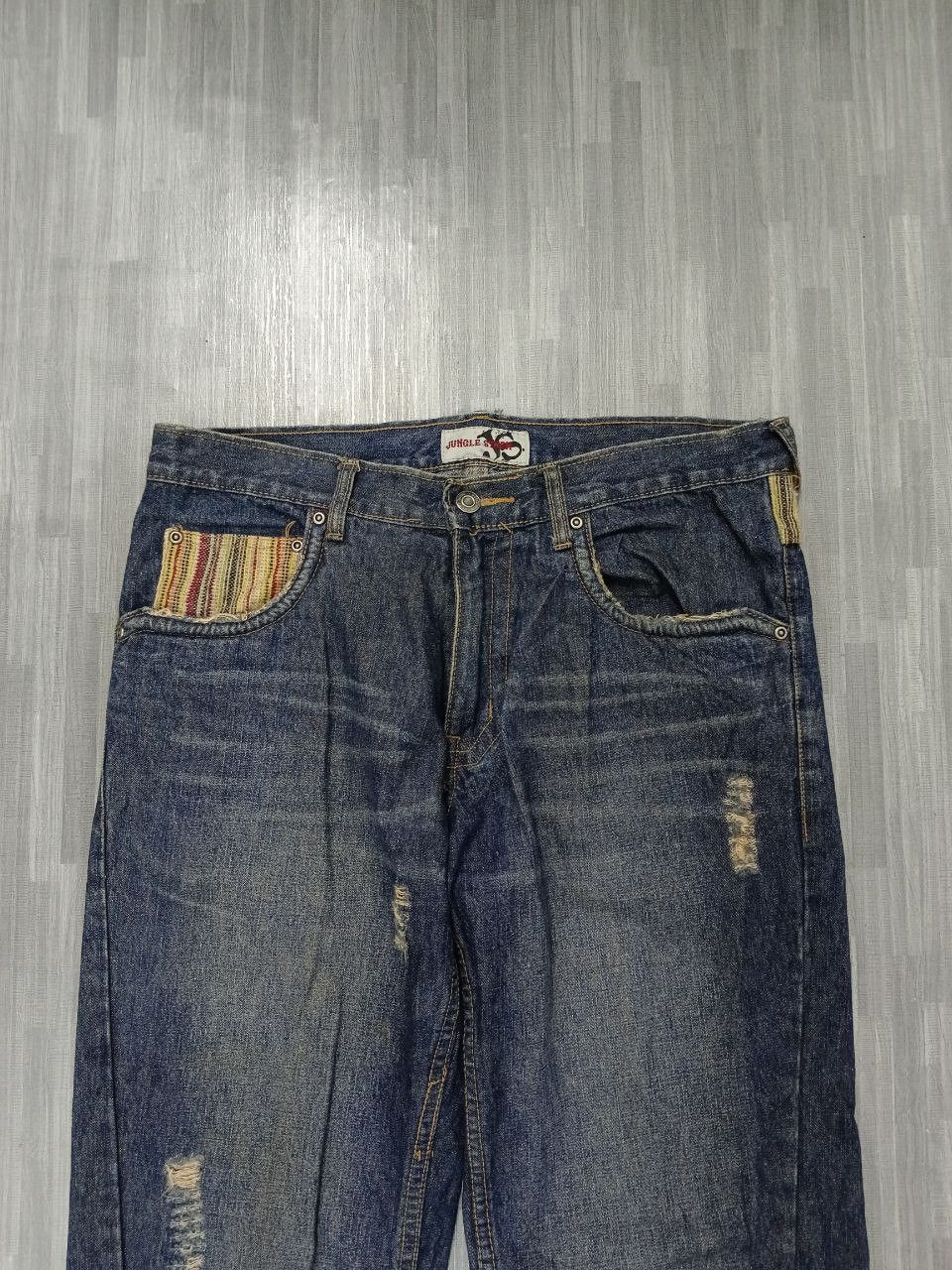 Designer × If Six Was Nine TWIST SICK RIPED JUNGLE STORM DENIM PANTS Size US 32 / EU 48 - 4 Thumbnail