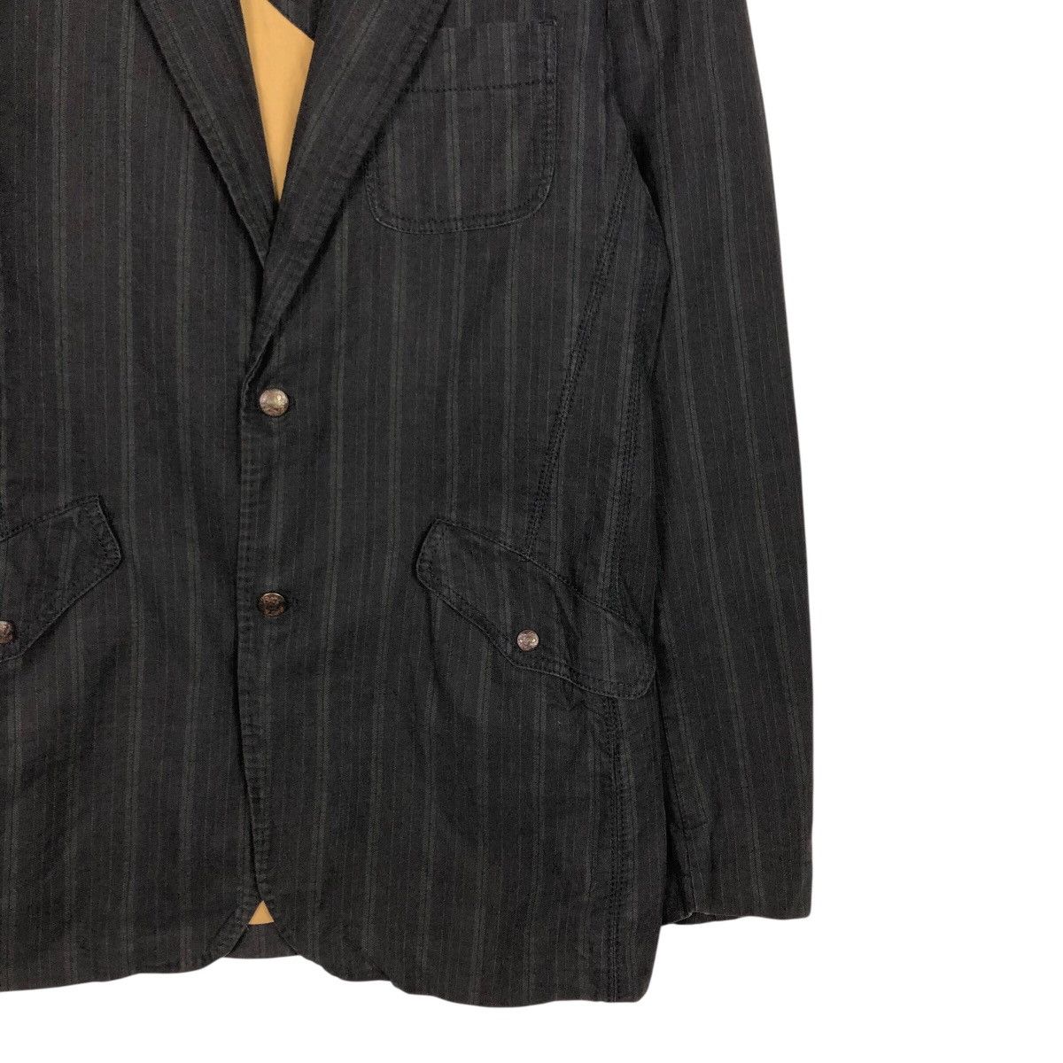 Diesel DIESEL Pinstripe Blazer L — Workwear Tailored Cotton Jacket Size US L / EU 52-54 / 3 - 6 Thumbnail