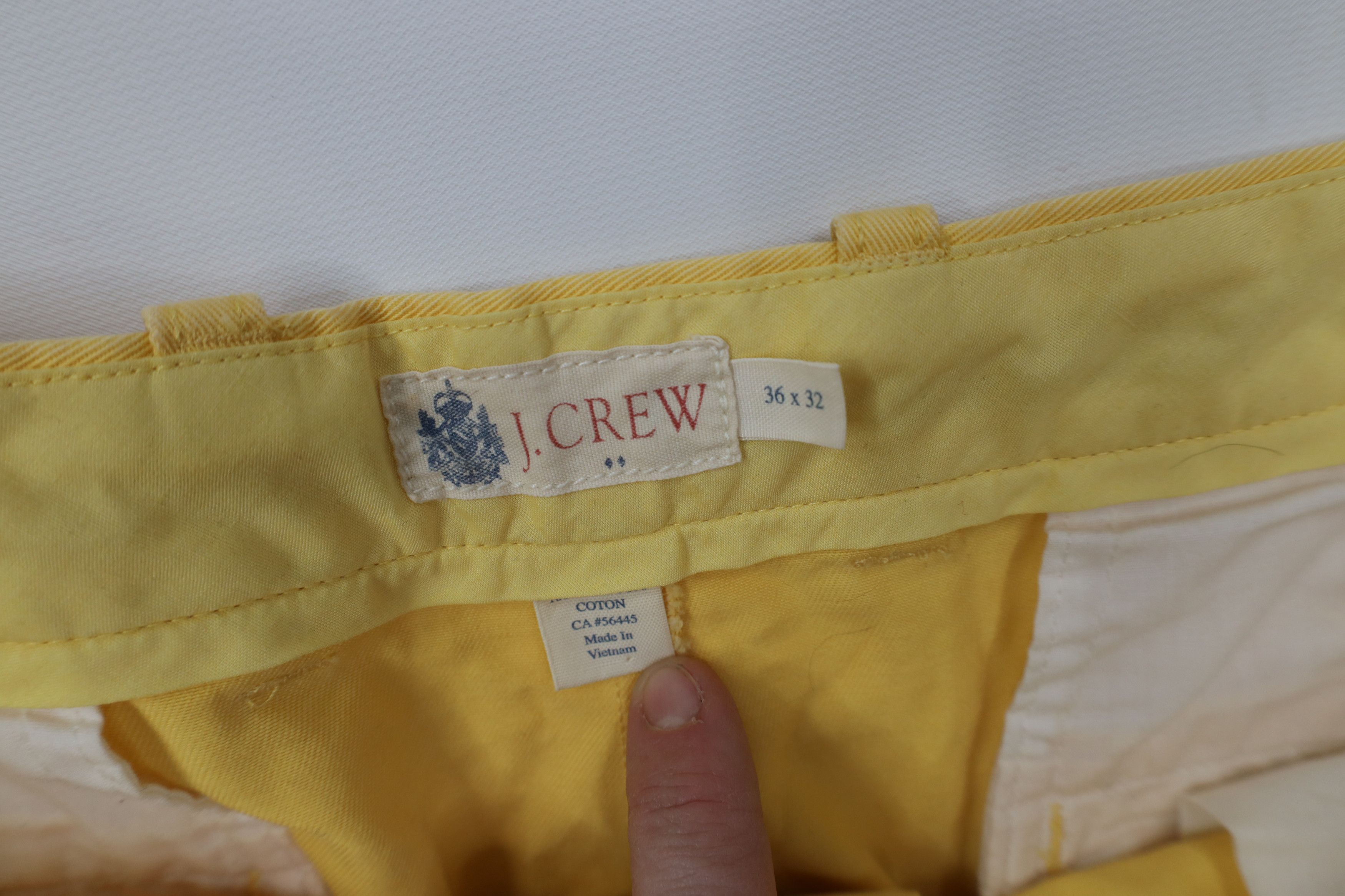 J.Crew Vintage Y2K J Crew Wide Leg Chino Pants Trousers Yellow Size US 36 / EU 52 - 10 Thumbnail