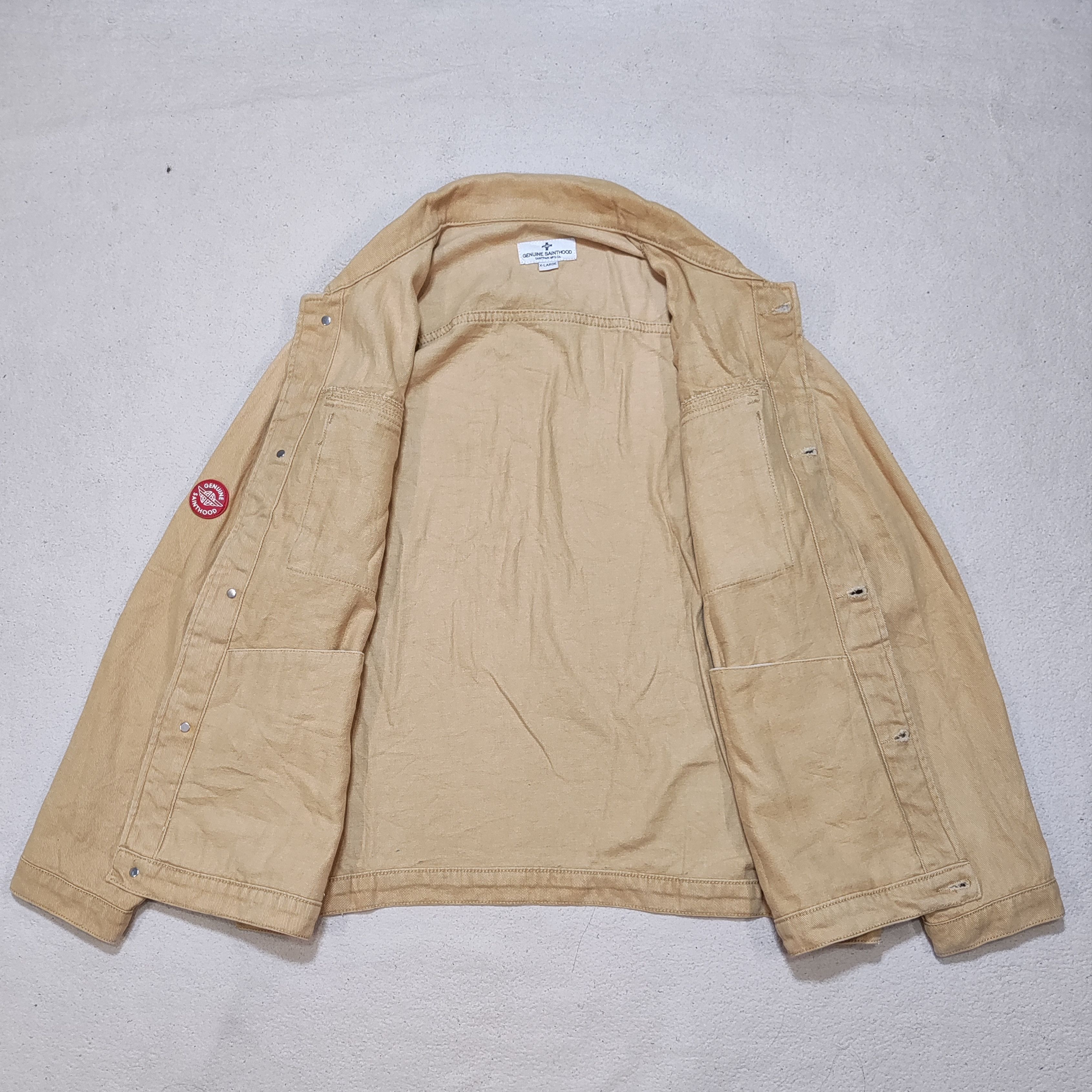 Japanese Brand Saintpain MFG Co. Genuine Sainthood Denim Jacket Size US XL / EU 56 / 4 - 2 Thumbnail