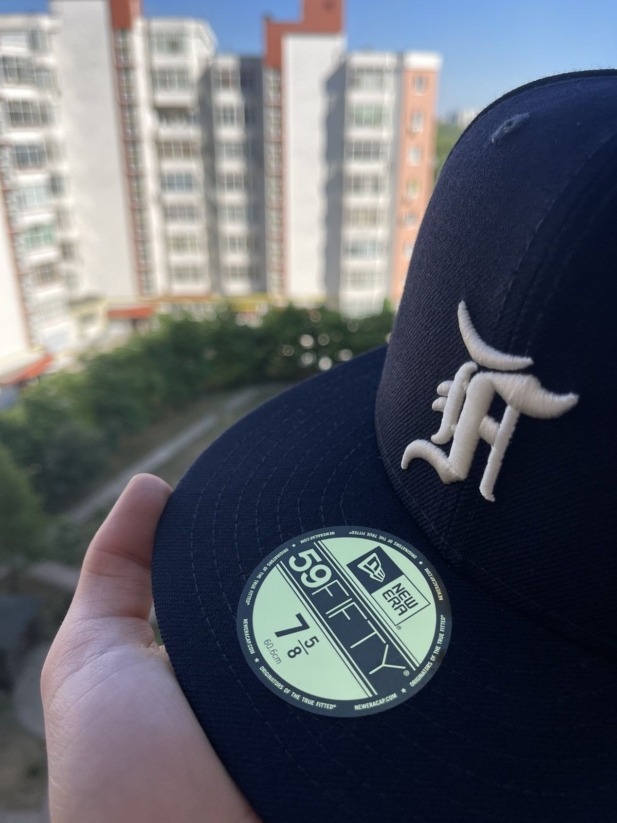 Fear of God × New Era 7 5/8 New Era Fear of God Essentials Fitted Cap 59FIFTY Size ONE SIZE - 2 Thumbnail