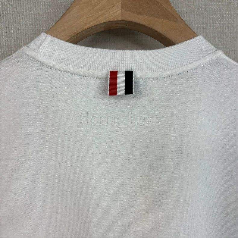 Thom Browne Thom Browne White dog embroidered short sleeves Size US XXS / EU 40 - 6 Thumbnail