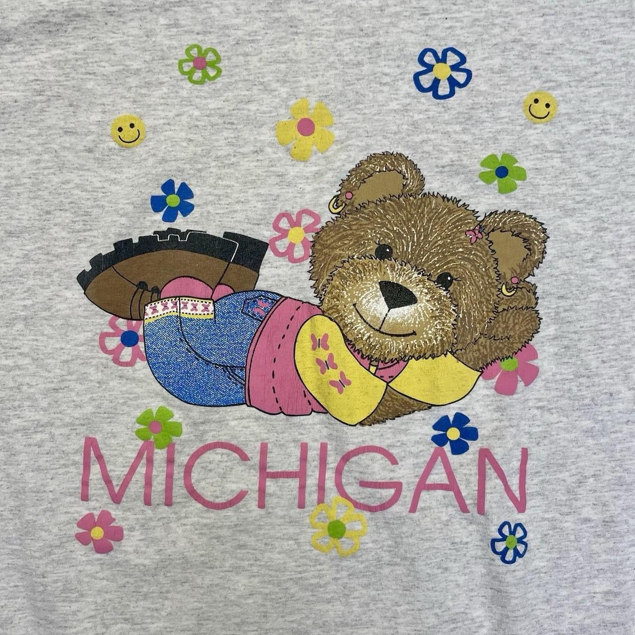 Vintage Vintage 90’s Hipster Teddy Bear Michigan T-Shirt Size US XXL / EU 58 / 5 - 3 Thumbnail