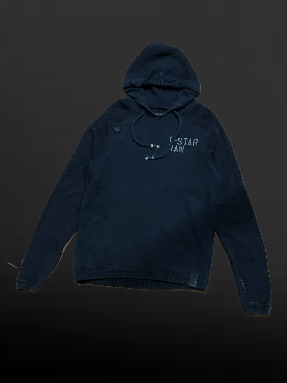 print black Hoodie G-Star Raw Y2K Streetwear