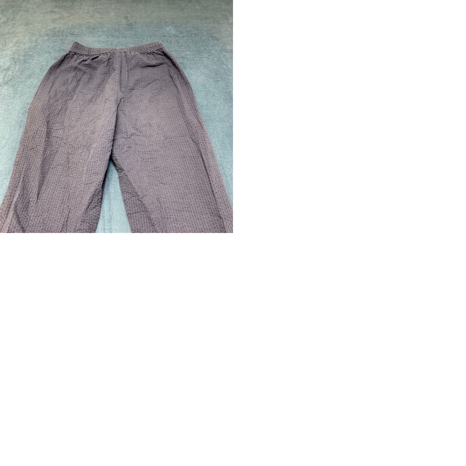 Uniqlo Uniqlo Lounge Pants Womens Small Purple Textured Cotton Straight Leg Streetwear Size 28" / US 6 / IT 42 - 10 Thumbnail