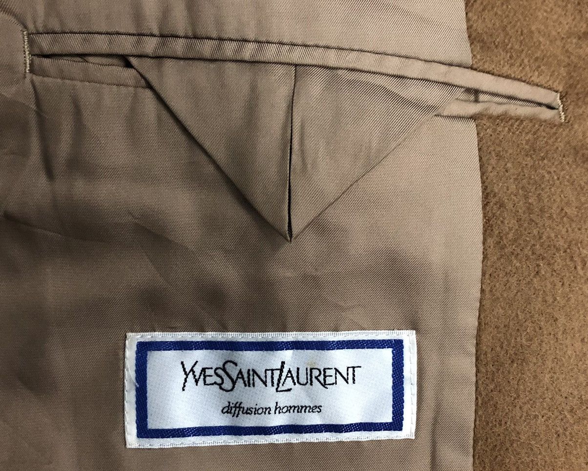Yves Saint Laurent Vintage Yves Saint Lauren Diffusion Hommes Long Coat Size L / US 10 / IT 46 - 17 Thumbnail