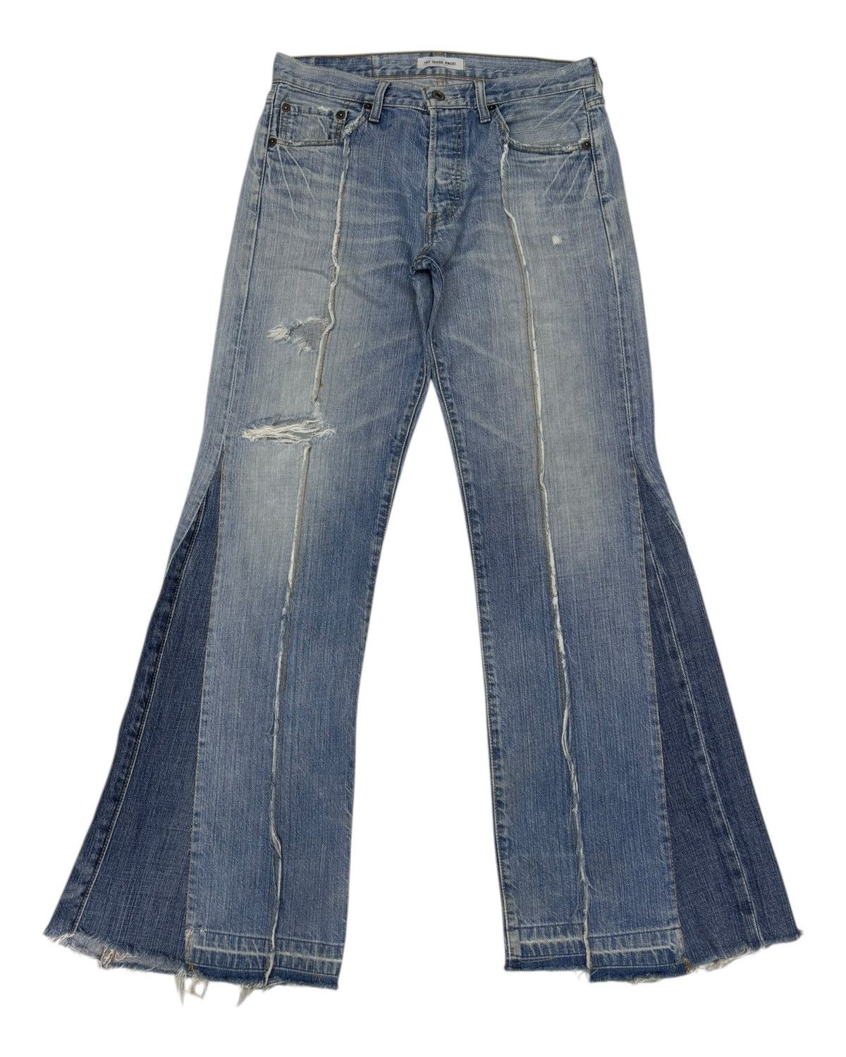 Levi's × Undercover Levis 501 NO MASS PROD Hagi Super Flared Jeans Distressed Size US 30 / EU 46 - 8 Thumbnail