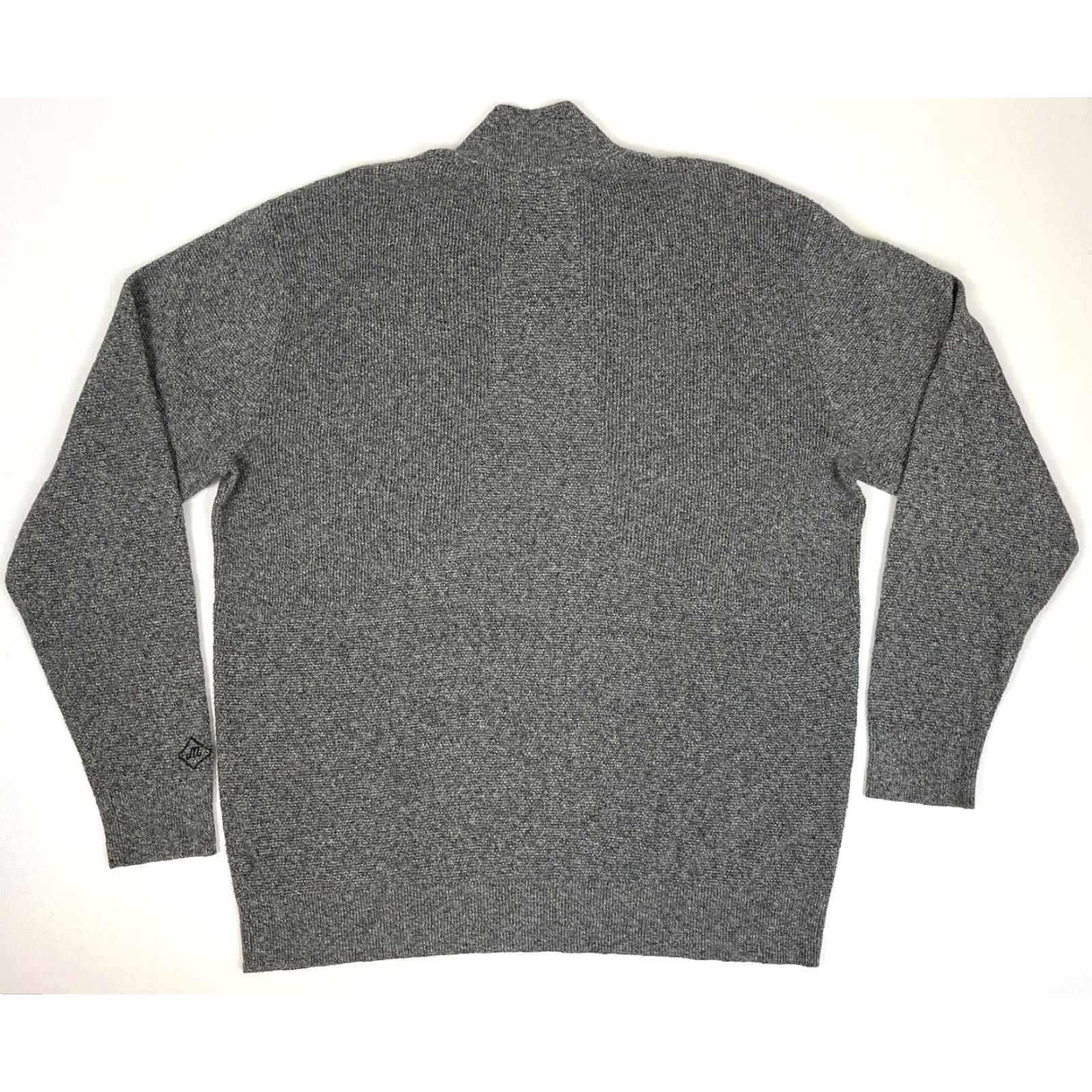 Bonobos Bonobos Men's 1/4 Zip Knit Pullover Sweater Sz L Gray Mock Neck, Solid, Cotton Blend, Long Sleeve, Classic, Preppy, Golf, Walking, Regular Size US L / EU 52-54 / 3 - 2 Thumbnail