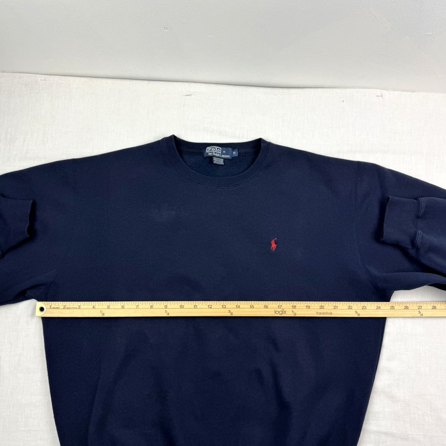 Polo Ralph Lauren VINTAGE Polo Ralph Lauren Sweatshirt Men's Adult Medium Crewneck Blue 90s Preppy Designer Pullover Crew Neck Solid Fashion Size US M / EU 48-50 / 2 - 6 Thumbnail