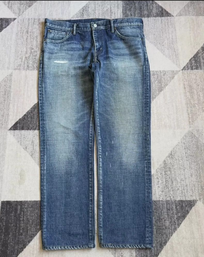 VisvimVisvim Vintage Distressed Denim Pants-2504