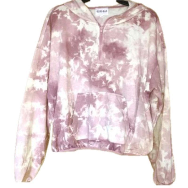 Olive Cozy Tie-Dye Quarter Zip Hoodie Pink White Olive + Oak L Size L / US 10 / IT 46 - 3 Thumbnail