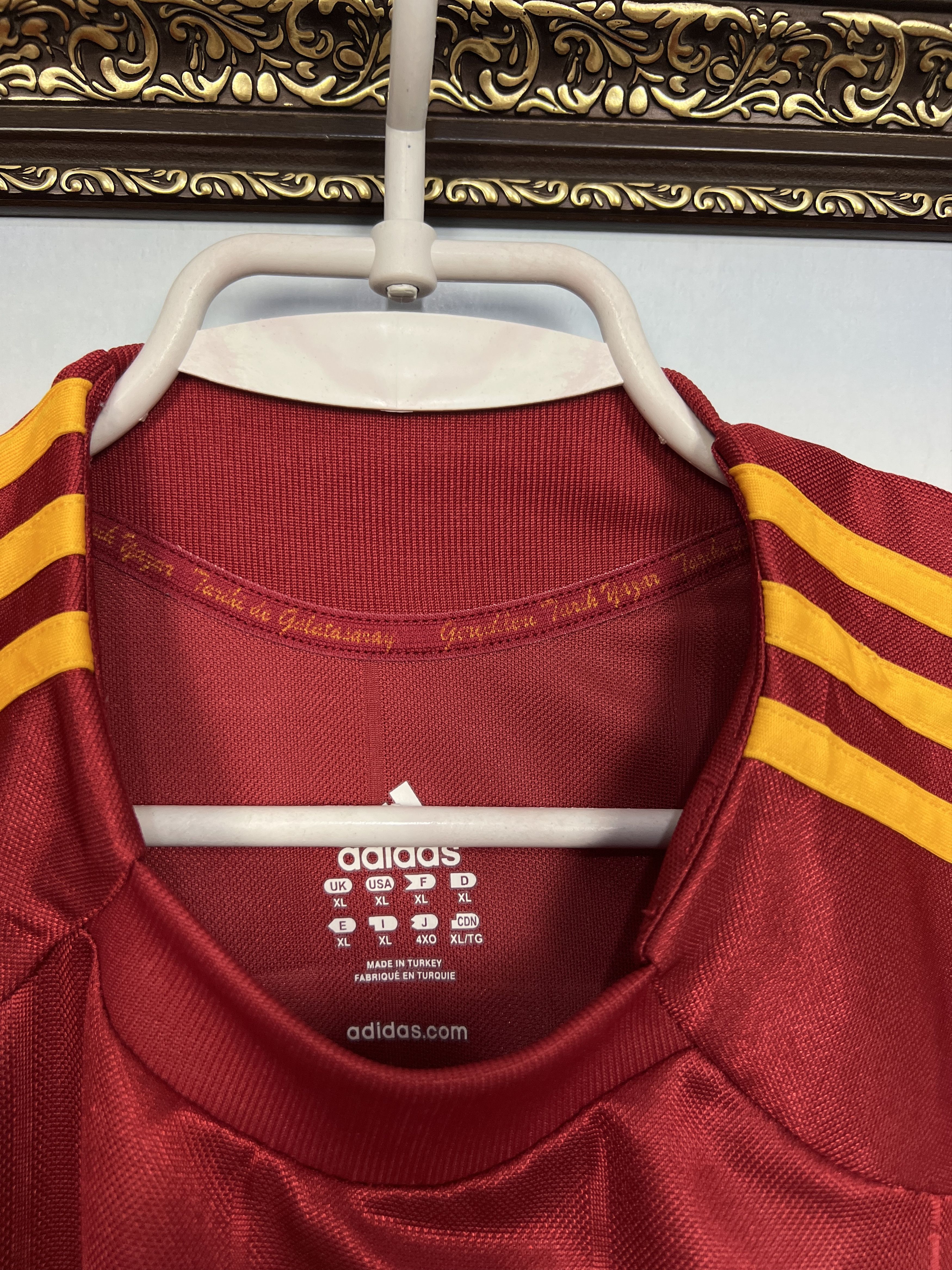 Adidas Galatasaray Home football shirt 2009 Soccer Jersey Trikot Size US XL / EU 56 / 4 - 5 Thumbnail