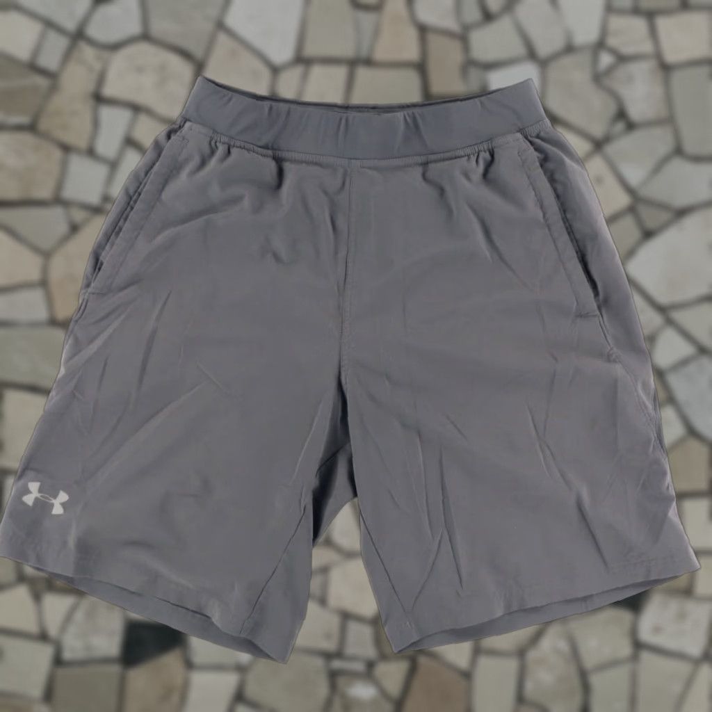 Under Armour Under Armour Running Lined Polyester Microfiber Athletic Shorts Gray Men's M Size US 31 - 1 Thumbnail