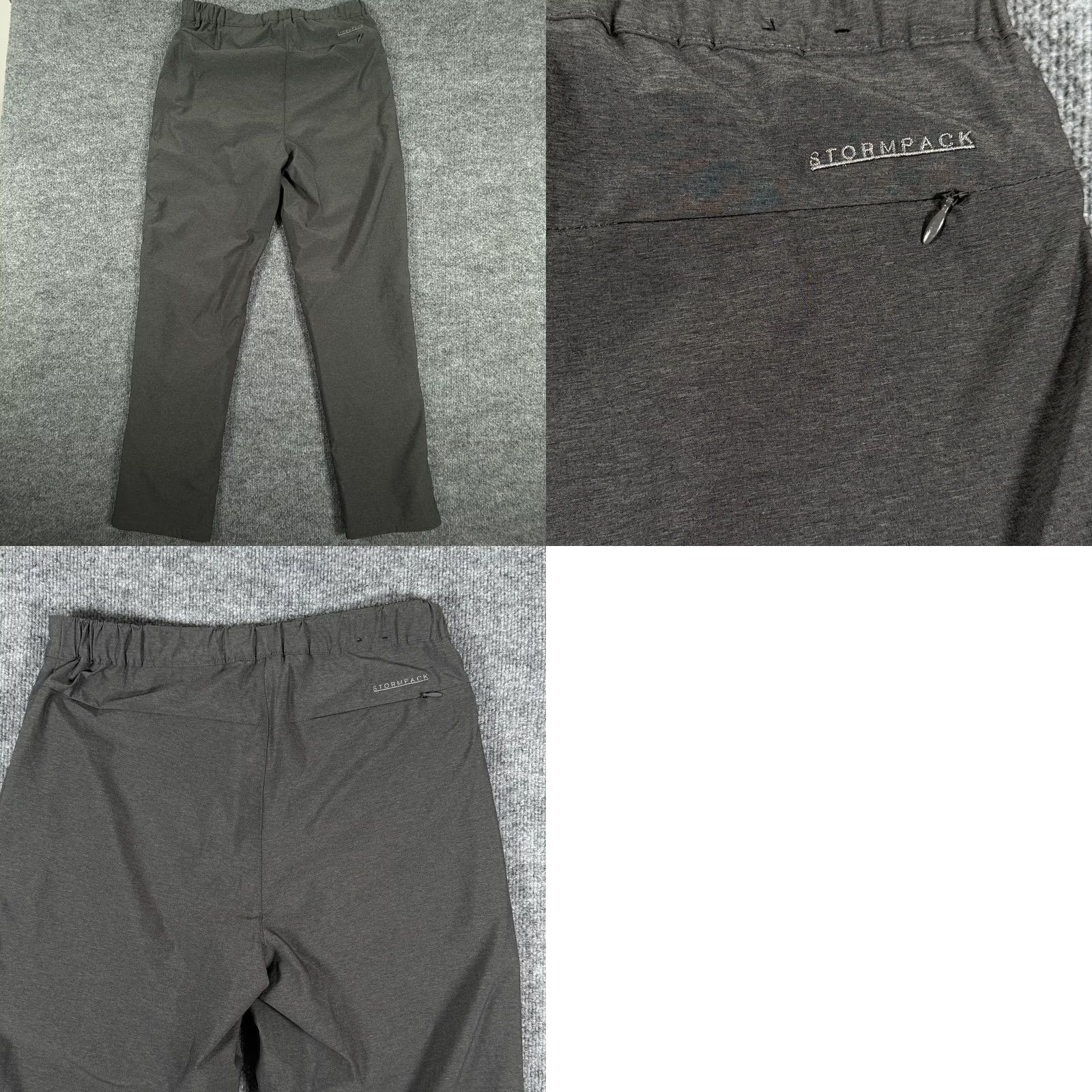 Vintage Stormpack Pants Mens Medium Gray Fleece Lined Water Resistant Outdoor Winter Warm Size US 31 - 9 Thumbnail