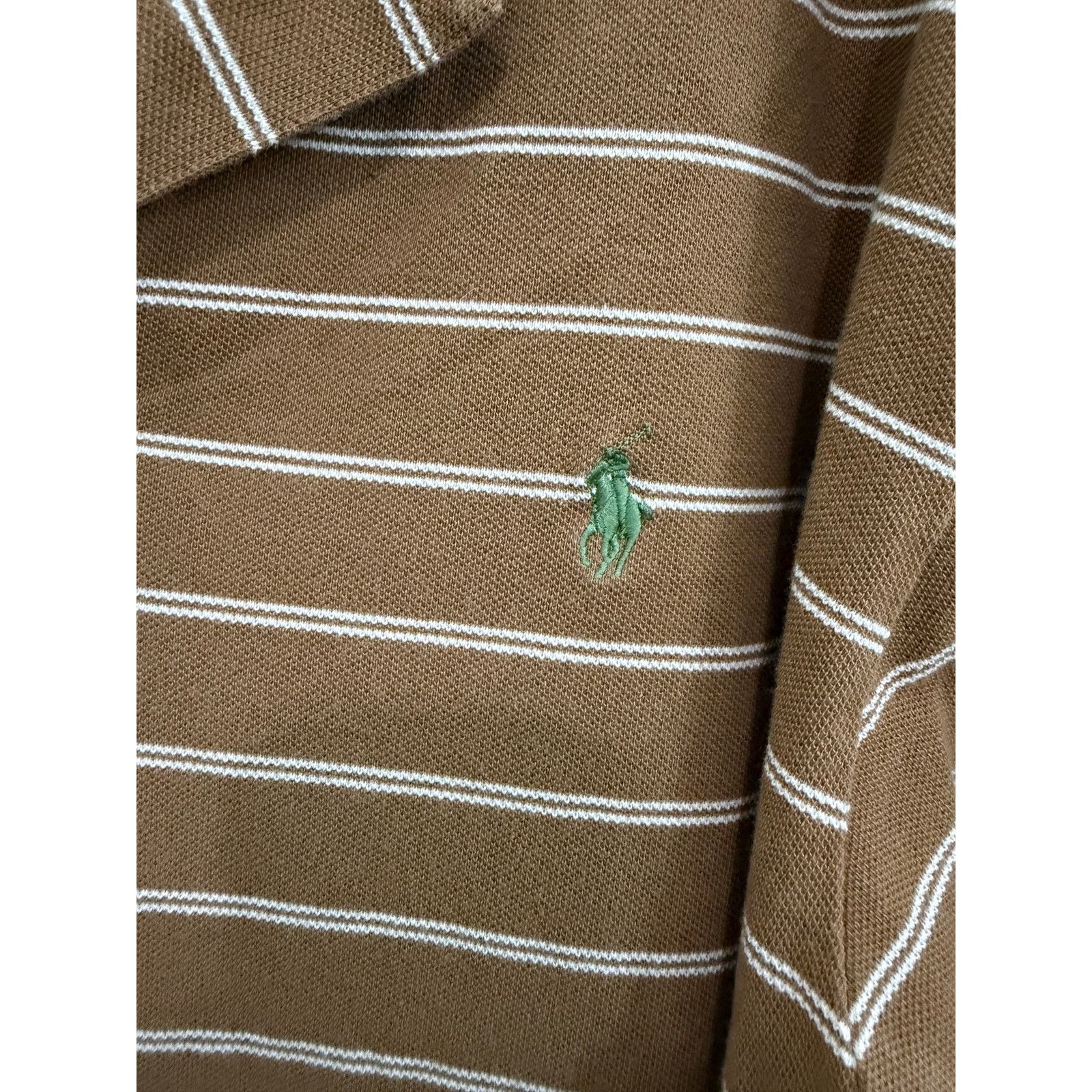 Ralph Lauren Polo Ralph Lauren Mens Brown Stripe Green Pony Logo Size XXL Size US XXL / EU 58 / 5 - 2 Thumbnail