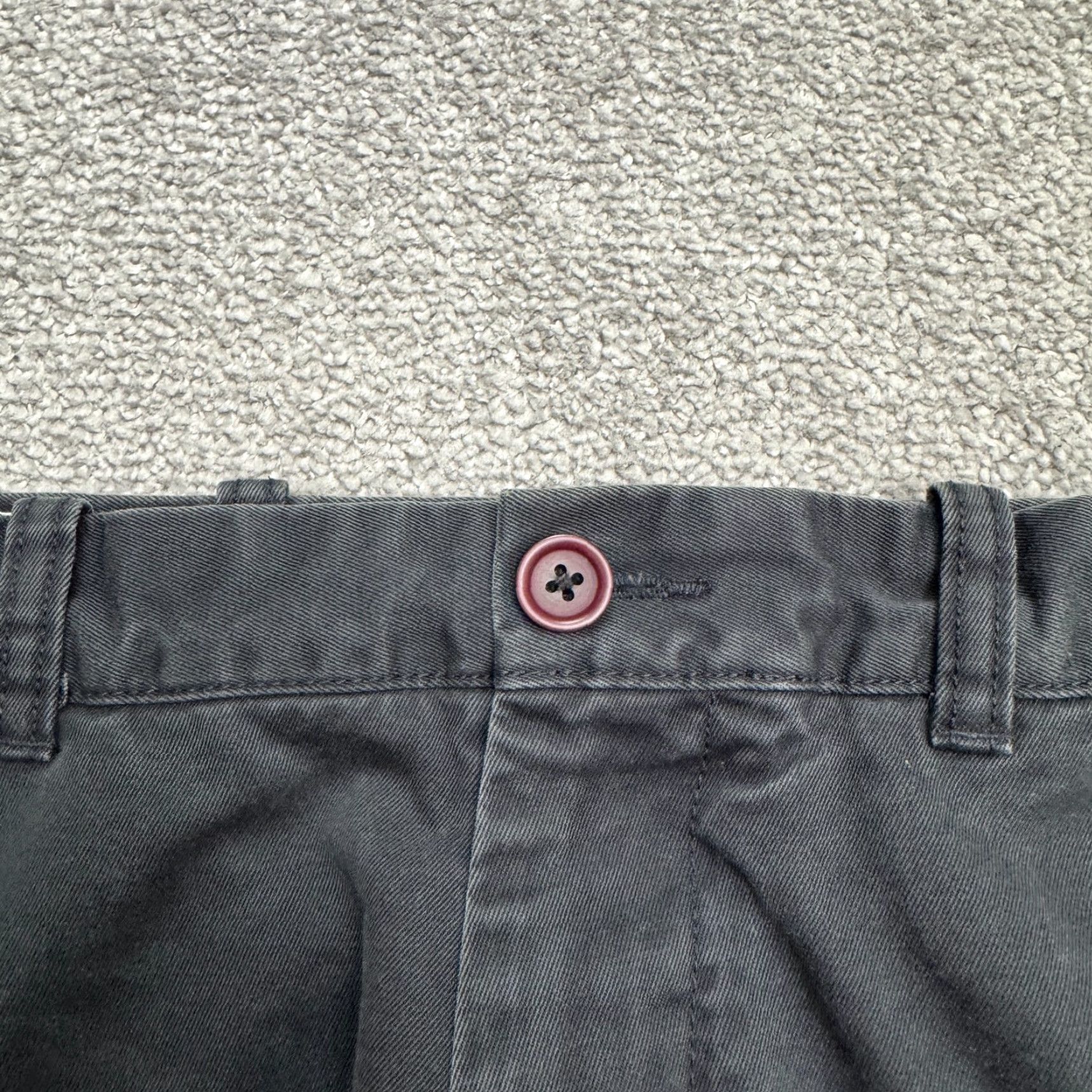 Dockers DOCKERS J.Crew Essential Chino Shorts Mens 42W Brown Flat Front Cotton Casual Chino Breathable Pockets 9in Inseam Vintage N/A Size US 42 / EU 58 - 3 Thumbnail