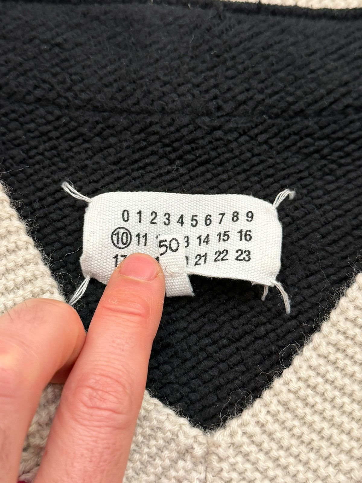 Maison Margiela V-Neck Sweater Hybrid Crewneck Size US M / EU 48-50 / 2 - 7 Thumbnail