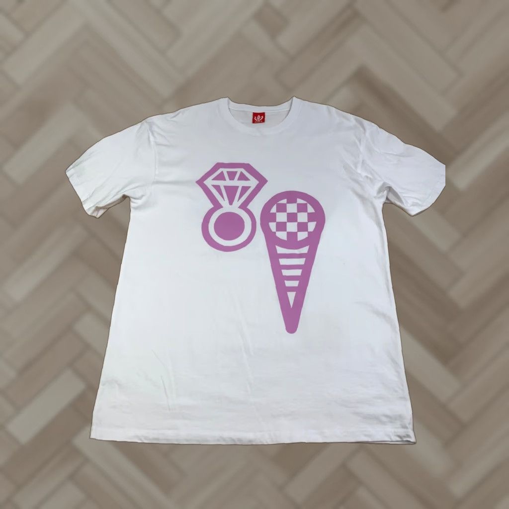 Vintage Billionaire Boys Club Ice Cream Shirt Men L White Streetwear Graphic Print Crew Neck Short Sleeve Size US L / EU 52-54 / 3 - 1 Thumbnail