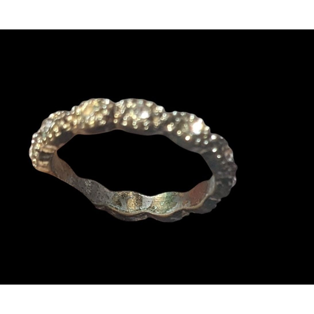 Other Whimsical Braided Silver Tone Rhinestone Ring Size 7 Size ONE SIZE - 13 Thumbnail