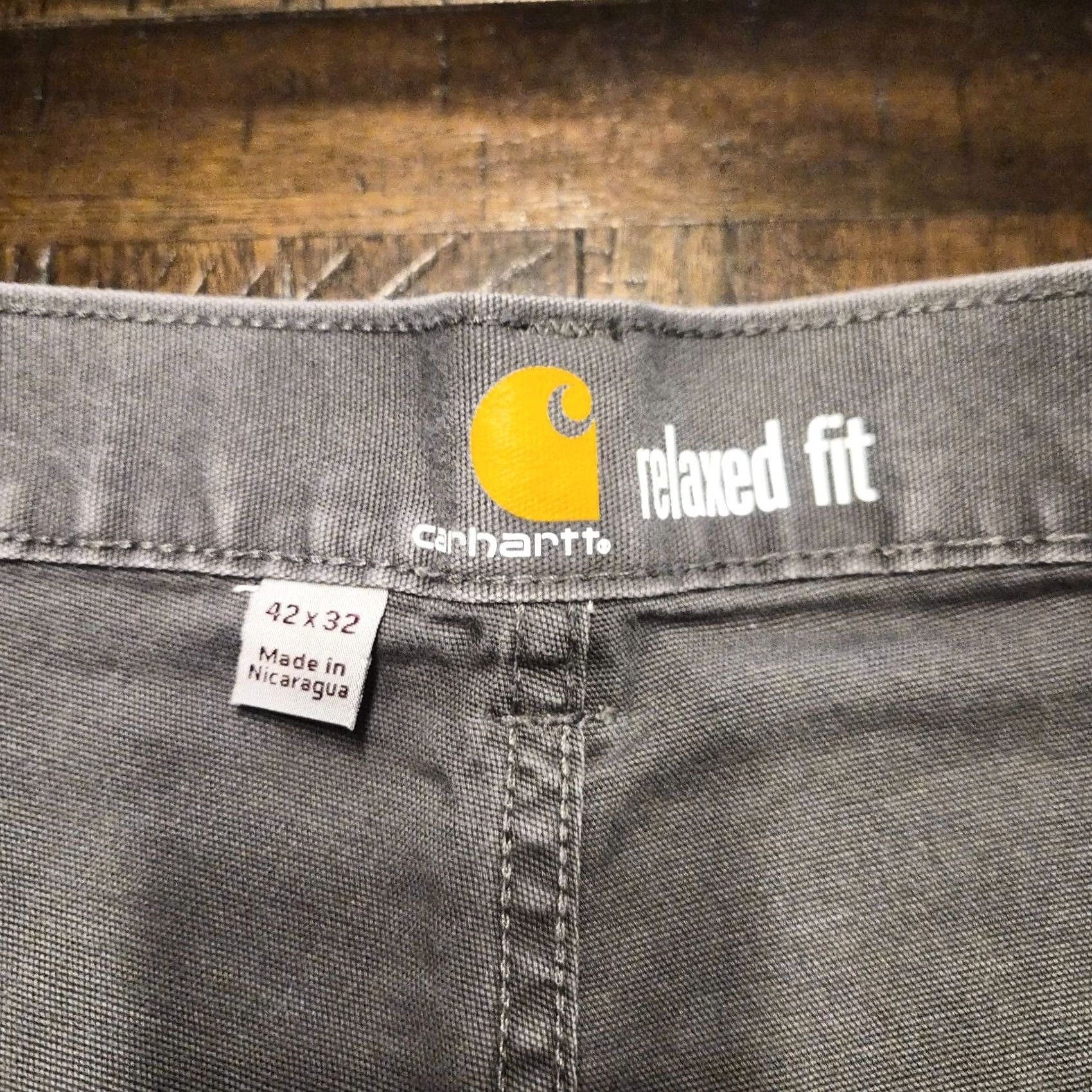 Carhartt Carhartt Rugged Flex Pants Adult 42x32 Gray Canvas Relaxed Fit Workwear G147 Size US 42 / EU 58 - 3 Thumbnail