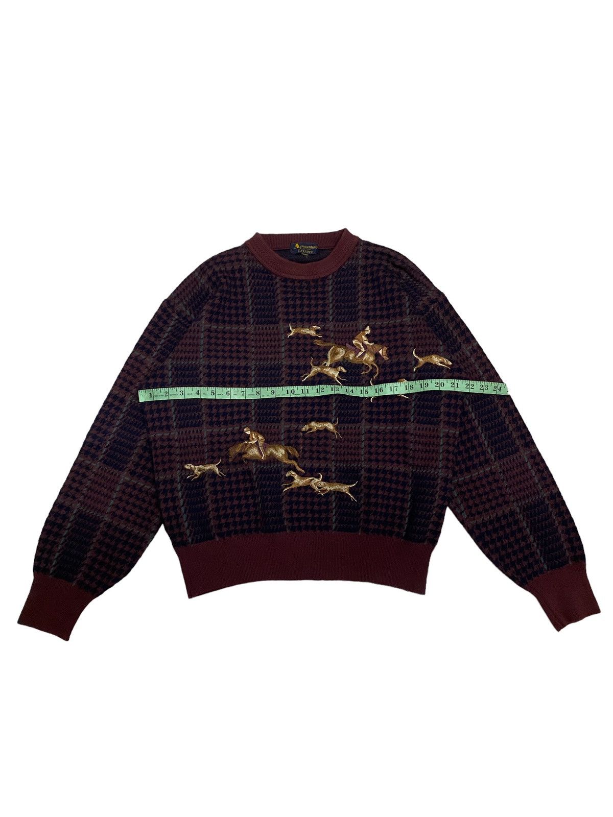 Aquascutum × Japanese Brand × Vintage Vintage Aquascutum Leisure Knitted Sweatshirt Size US M / EU 48-50 / 2 - 7 Thumbnail