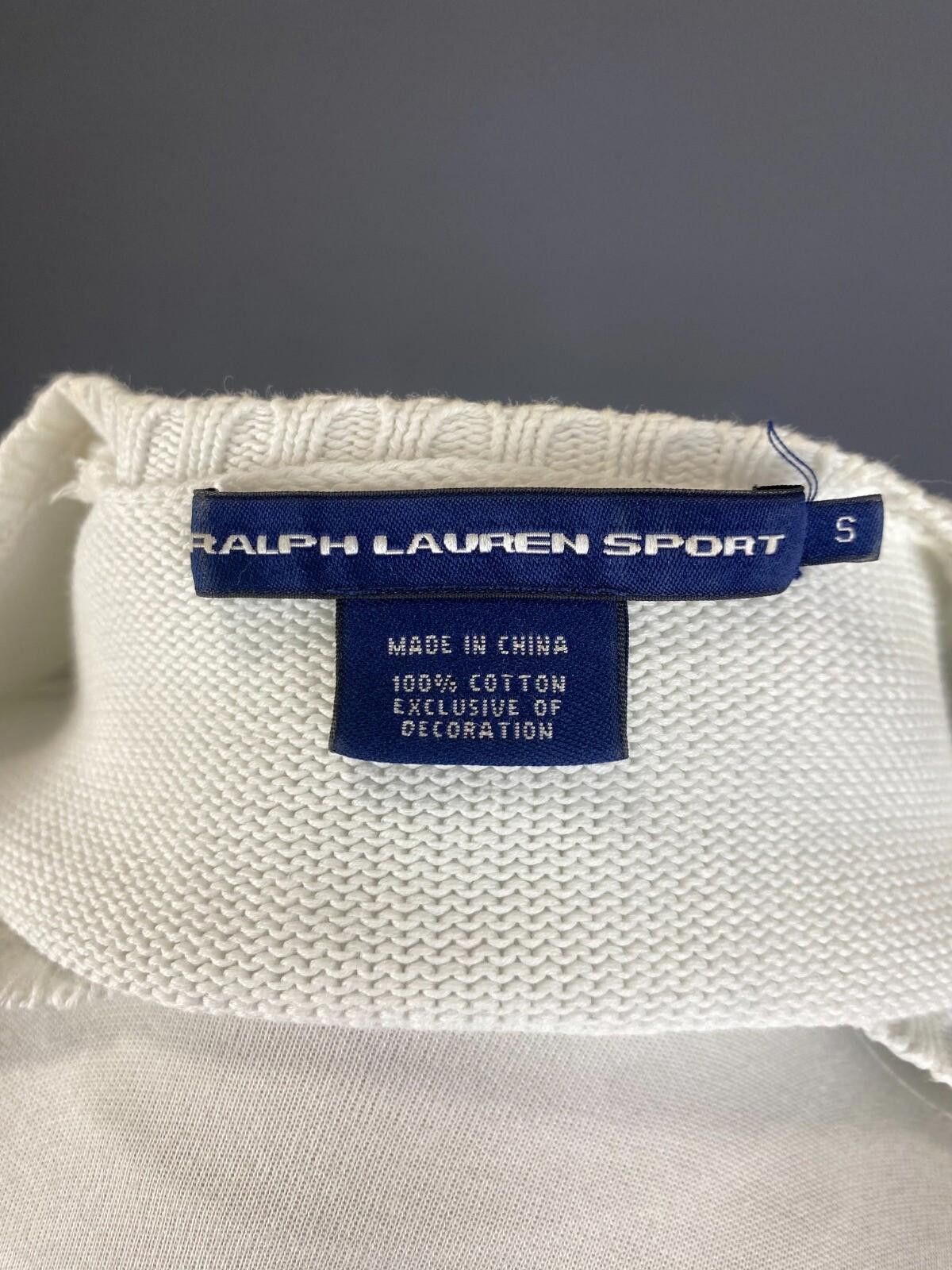 Polo Ralph Lauren Ralph Lauren Sport White Finest New York Knit Sweater Size S Size S / US 4 / IT 40 - 10 Thumbnail