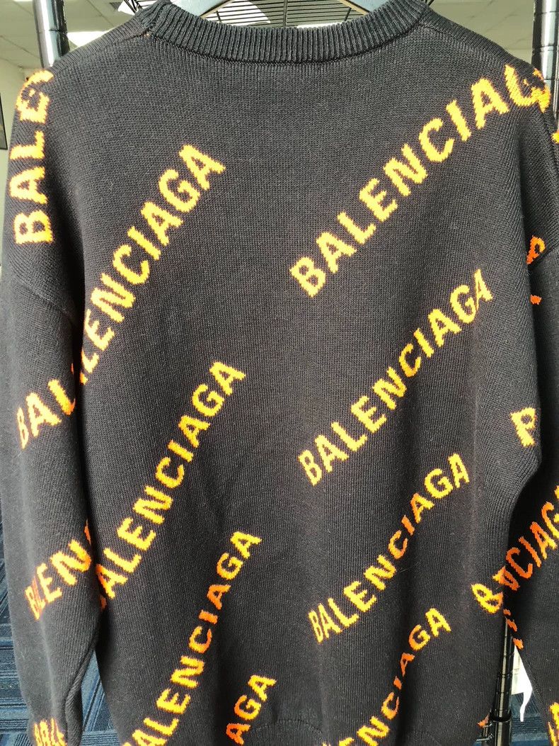 Balenciaga Barrage collarless sweater