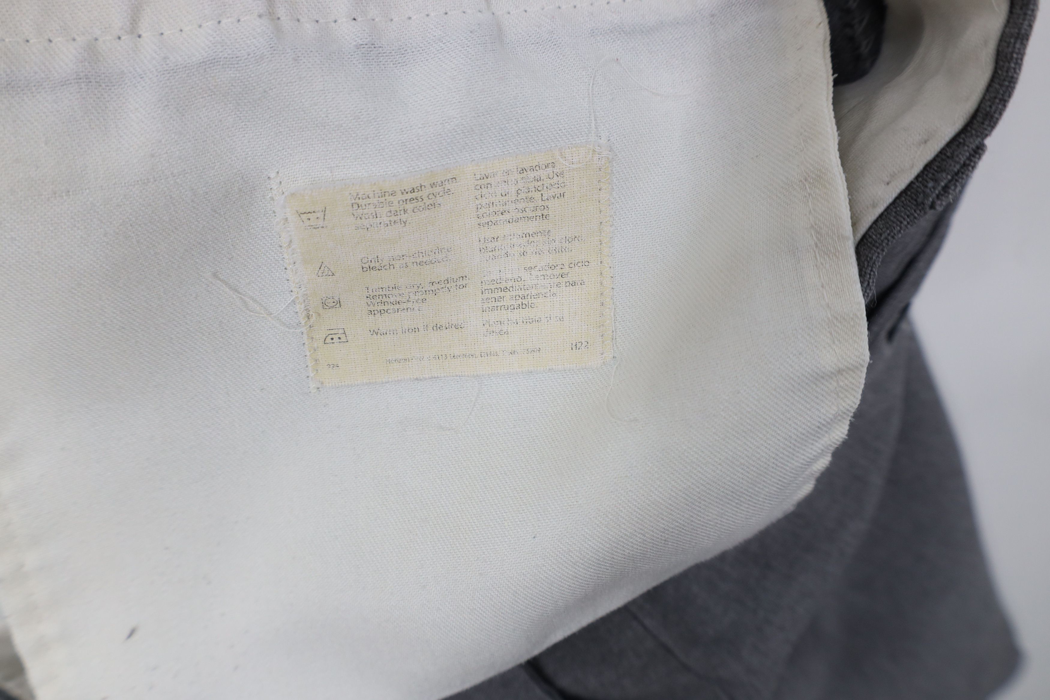 Vintage Vintage 90s Streetwear Knit Flared Wide Leg Chino Pants Gray Size US 32 / EU 48 - 8 Thumbnail