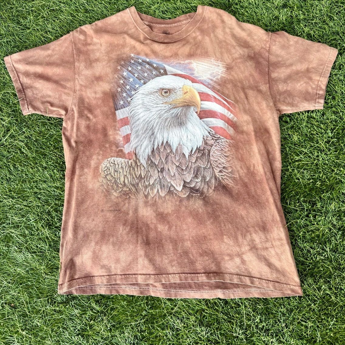 The Mountain Men’s The Mountain Brown Bald Eagle T Shirt American XL Size US XL / EU 56 / 4 - 1 Thumbnail