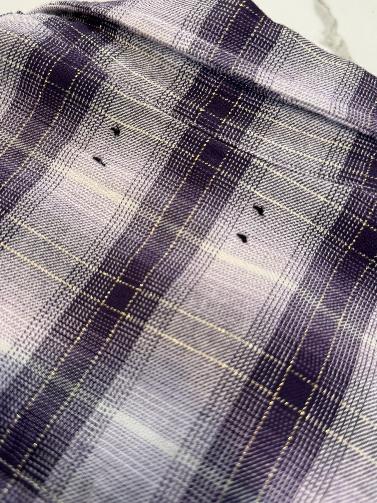 Amiri Amiri Ombre Plaid Lurex Flannel Shirt Size US S / EU 44-46 / 1 - 7 Thumbnail