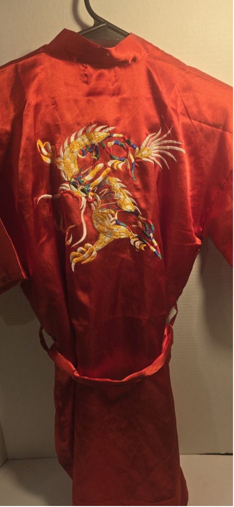 The Unbranded Brand Women's Robe Chinese Silk Brand Size XL Size ONE SIZE - 3 Thumbnail