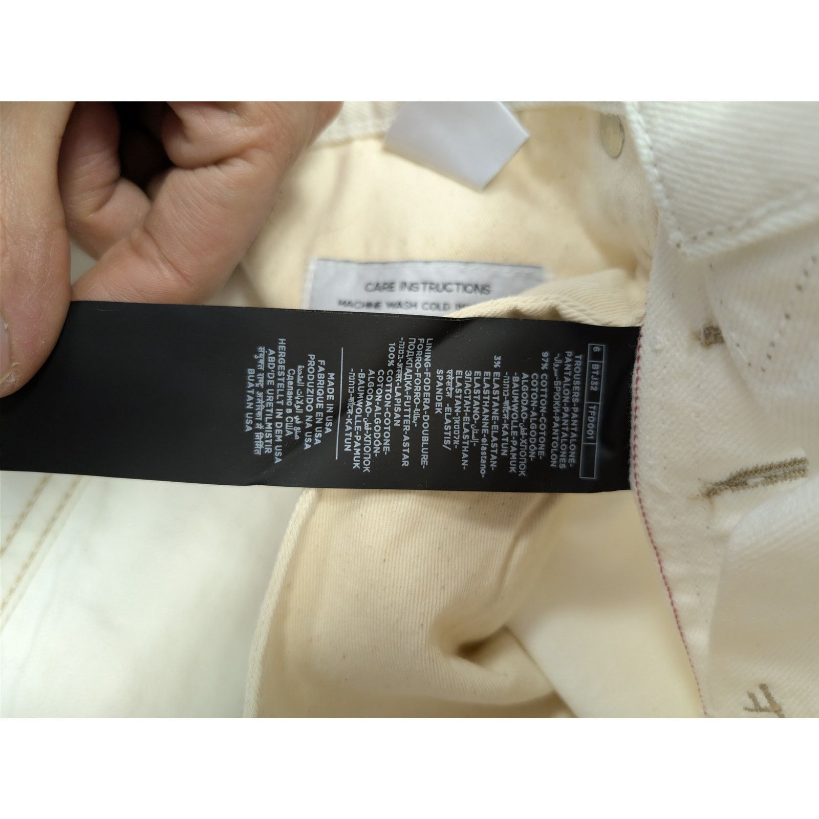 Tom Ford o1rshd1 Slim Jeans in White 30 Size US 30 / EU 46 - 16 Thumbnail