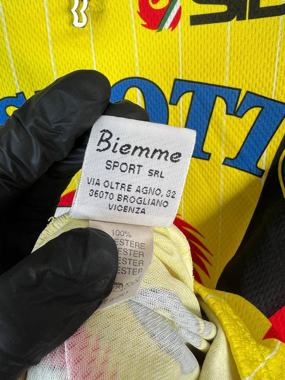 Vintage Roslotto Cycling Jersey By Biemme 1990s Sidi Bianchi Sz L Size US L / EU 52-54 / 3 - 6 Thumbnail