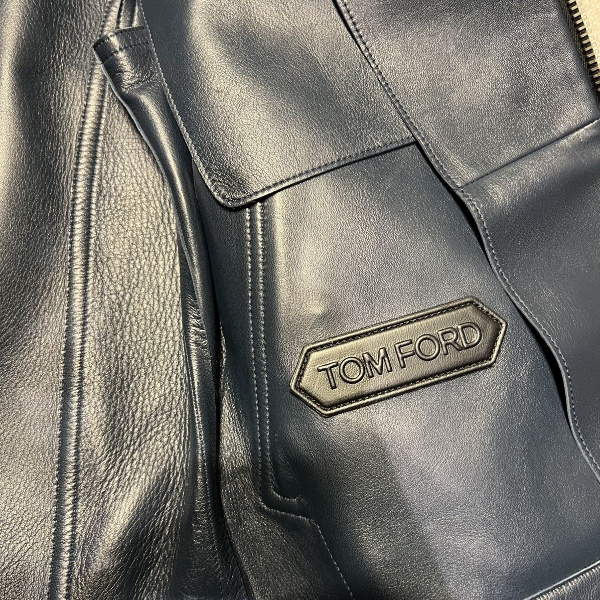 Tom Ford Tom Ford Leather Jacket in Medium Size US M / EU 48-50 / 2 - 6 Thumbnail