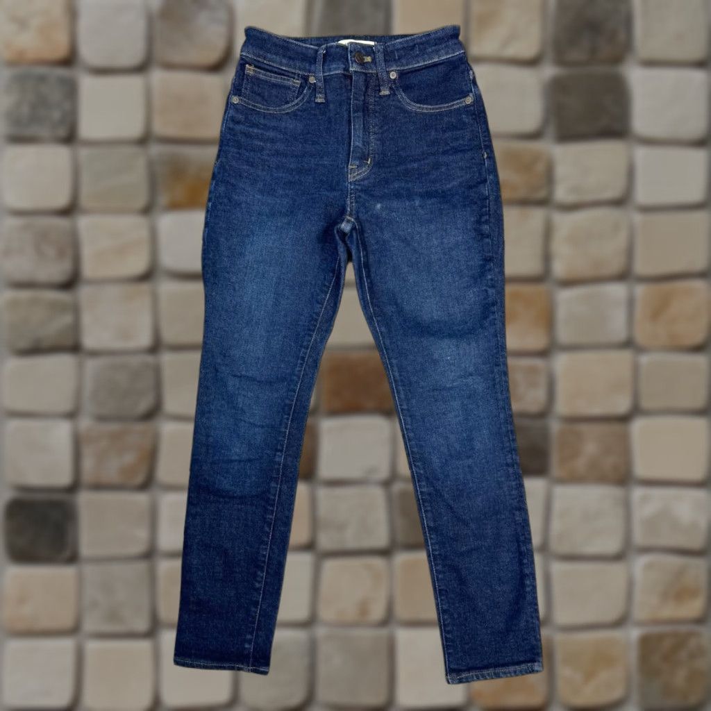 Madewell VINTAGE Madewell Curvy Jeans Women 24 Skinny High Rise Blue Denim Cotton Tencel Elastane 2010s Size 42" / US 20 - 1 Thumbnail