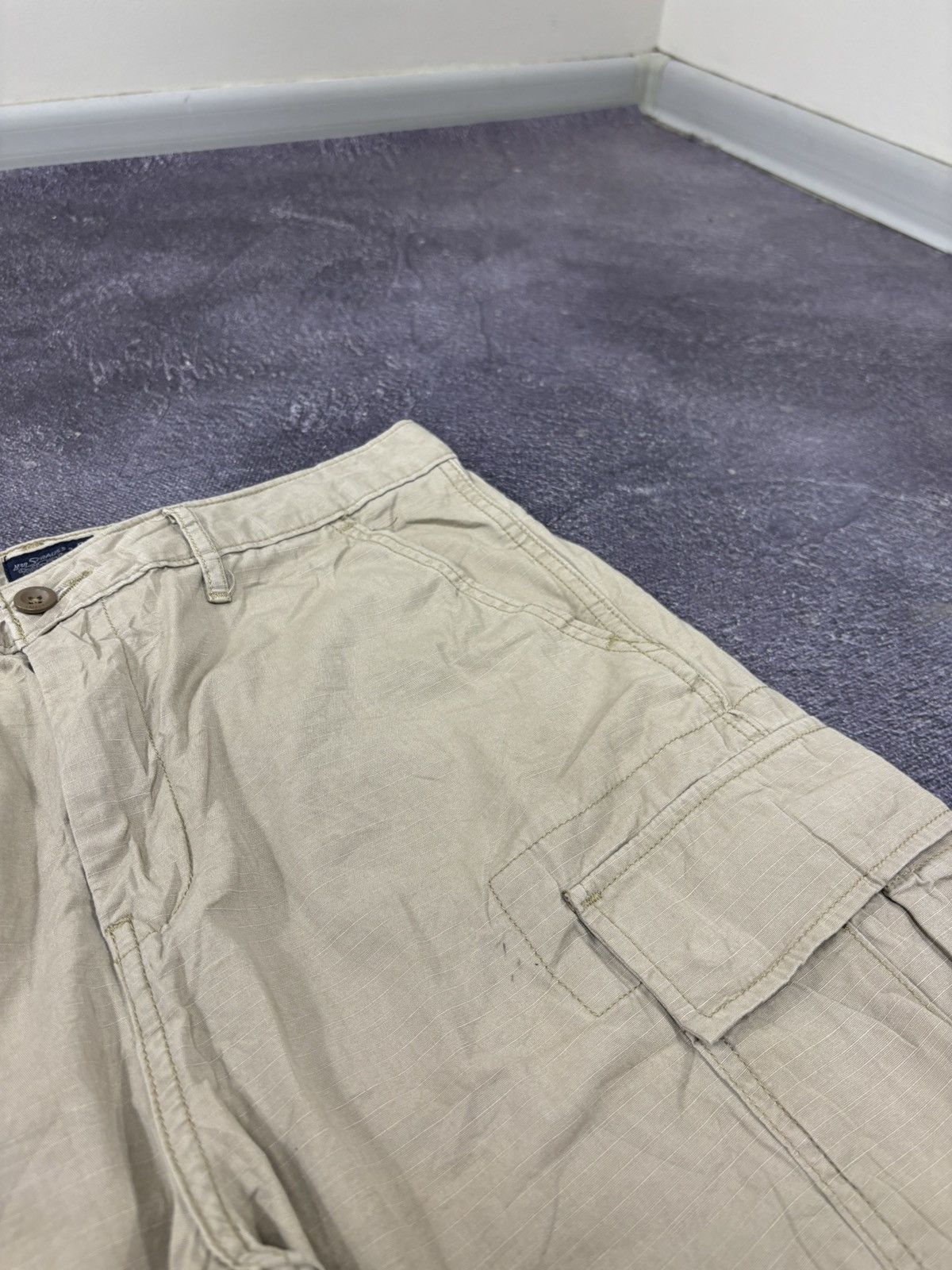 Levi's Vintage Levi’s USA Mustard Military Hype Cargo Shorts Size US 31 - 6 Thumbnail