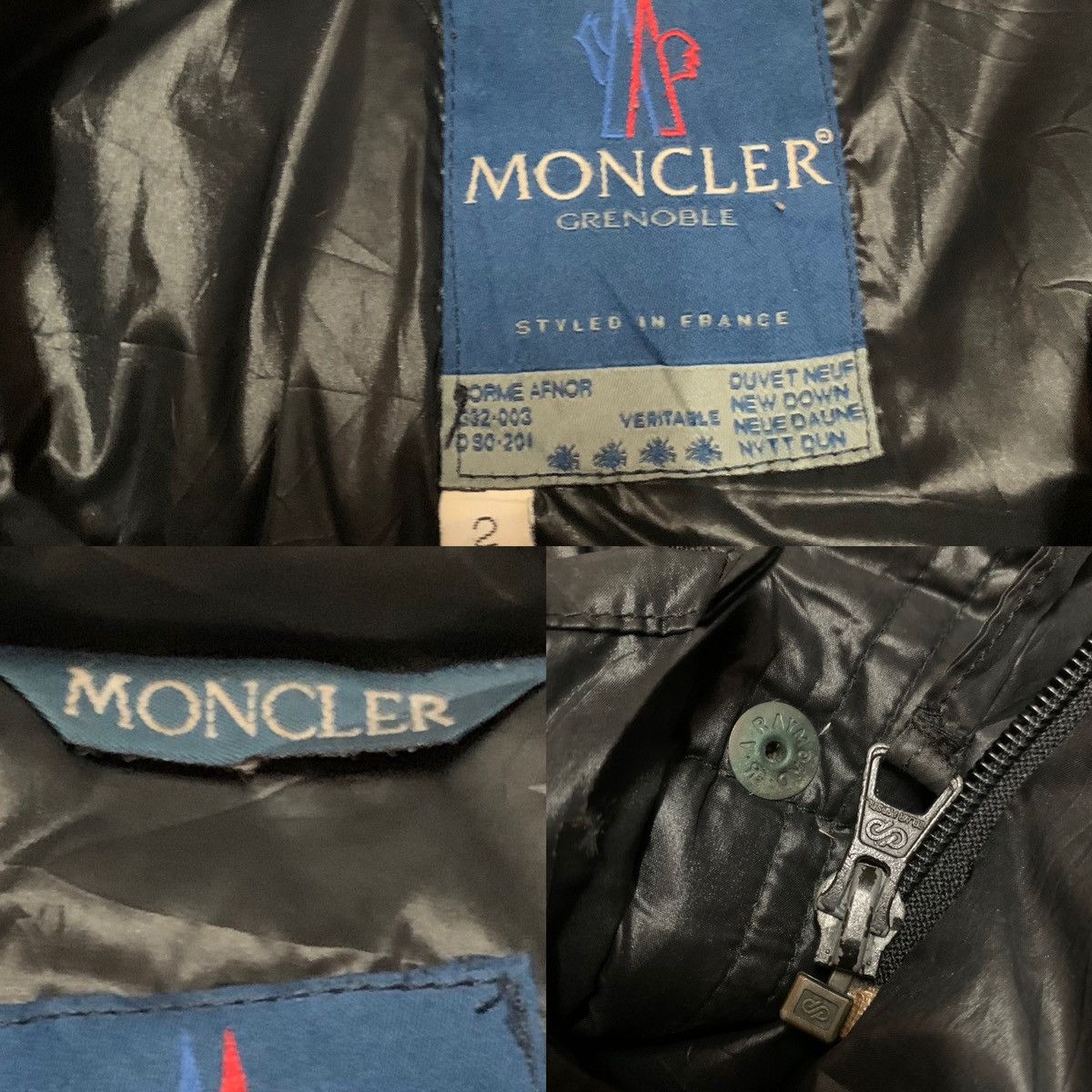 Moncler Vintage Moncler Grenoble Puffer Black Jacket Size US L / EU 52-54 / 3 - 11 Thumbnail