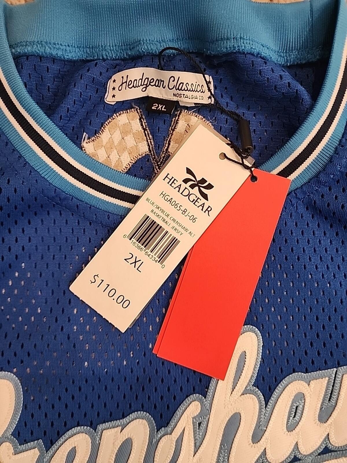 Other Headgear Classics Nispey Hussle Crenshaw Jersey 2XL (034) Size US XXL / EU 58 / 5 - 5 Thumbnail