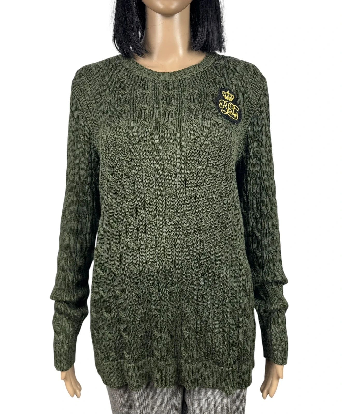 Lauren Ralph Lauren Lauren Ralph Lauren Cable Knit Sweater Tunic Cotton size L Size L / US 10 / IT 46 - 2 Thumbnail