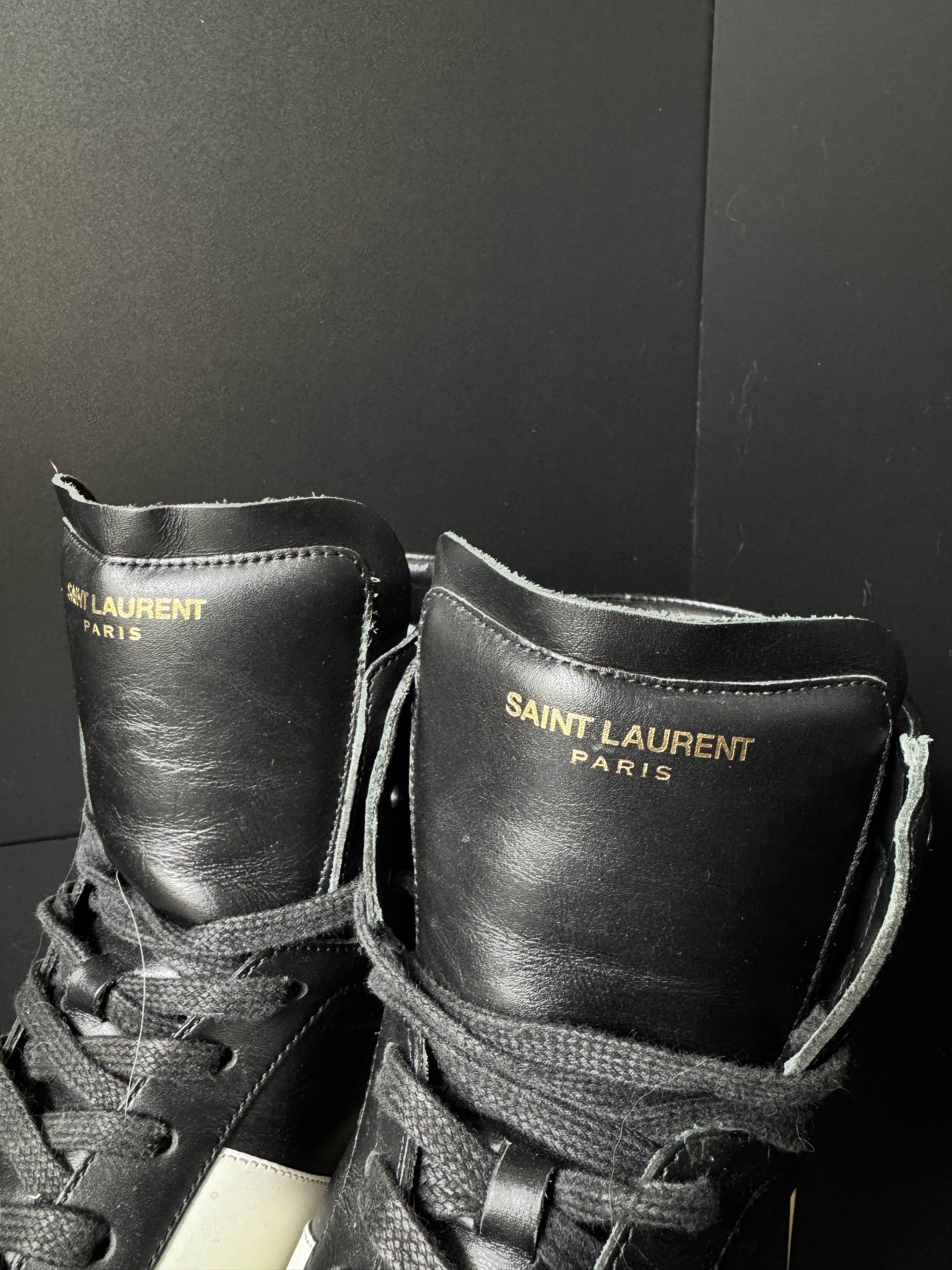 Saint Laurent SL/10H Court Classic black white High Top, view 3
